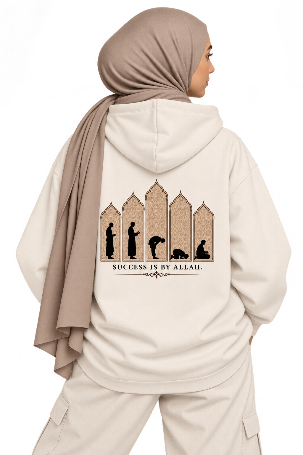 Success Is By Allah - Prayer Hoodie
